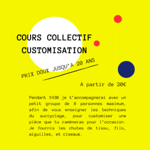 Cours de couture vintage customisation bordeaux upcycling upcyclee cadeau responsable eco noel diy