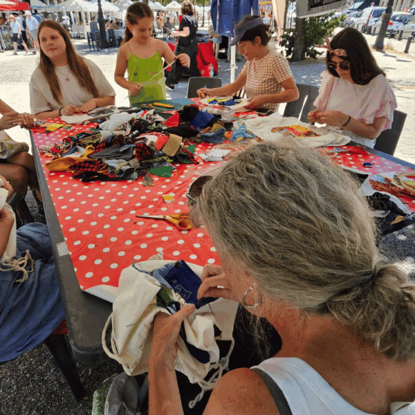 marché de créateurs bordeaux juin 2025 allées de tourny ateliers gratuits upcycling fait de çi de soi