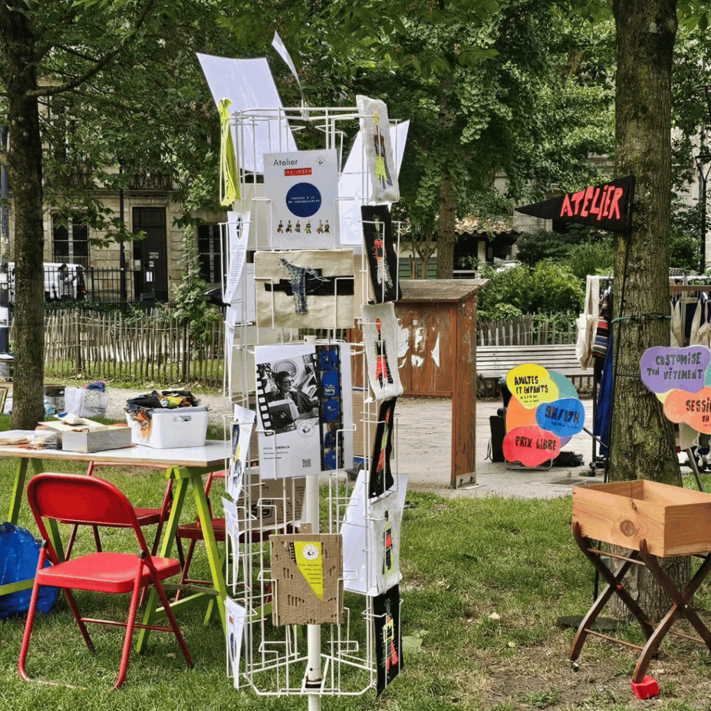 BRODERIE UPCYCLING BORDEAUX vide grenier terre negre
