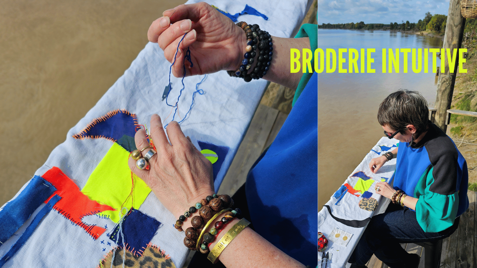 UPCYCLING BORDEAUX BRODERIE INTUITIVE